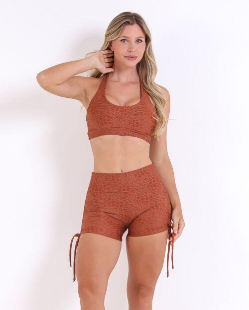 Conjunto Short Cross Feline + Top Jhully (P)