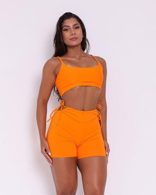Conjunto Short Empina Ajuste Light + Top Bruna