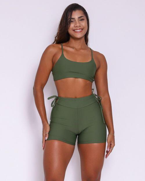 Conjunto Short Empina Ajuste Light + Top Bruna