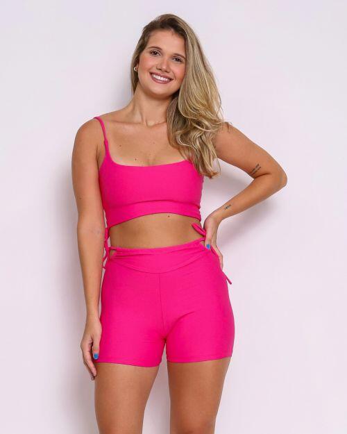 Conjunto Short Empina Ajuste Light + Top Bruna