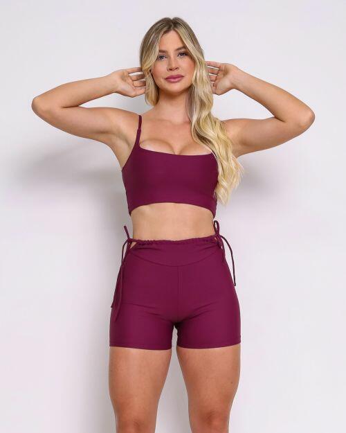 Conjunto Short Empina Ajuste Light + Top Bruna