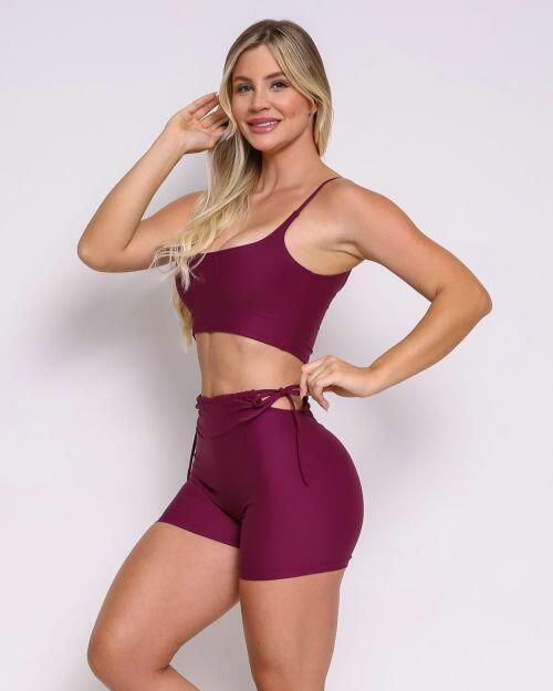 Conjunto Short Empina Ajuste Light + Top Bruna