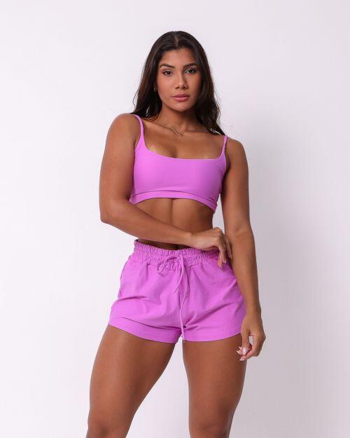Conjunto Short Boxer Basic Light + Top Bruna