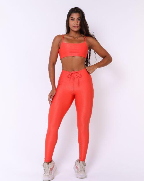 Conjunto Calça Legging Empina Compressão + Top Ju
