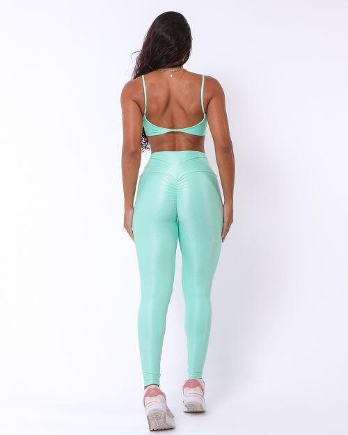 Conjunto Calça Legging Empina Compressão + Top Ju