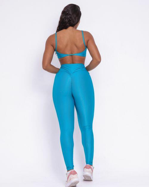 Conjunto Calça Legging Empina Compressão + Top Ju
