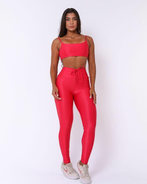 Conjunto Calça Legging Empina Compressão + Top Ju