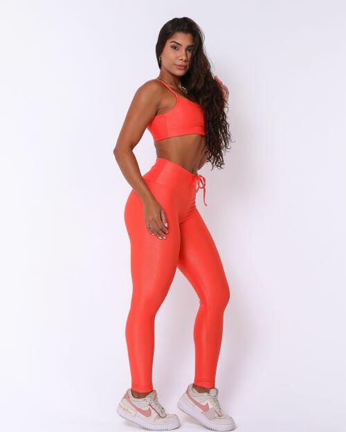 Conjunto Calça Legging Empina Compressão + Top Ju