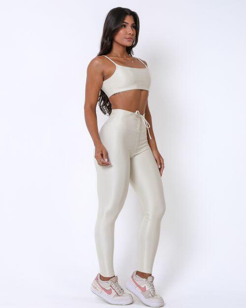 Conjunto Calça Legging Empina Compressão + Top Ju