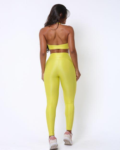 Conjunto Calça Básica Bolso Compressão + Top Jhully