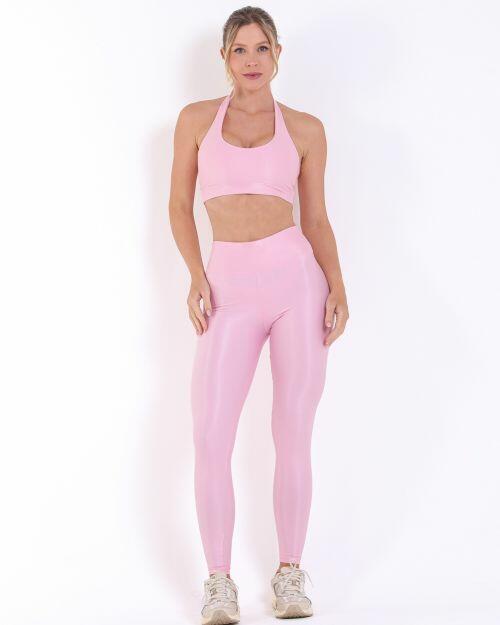 Conjunto Calça Básica Bolso Compressão + Top Jhully