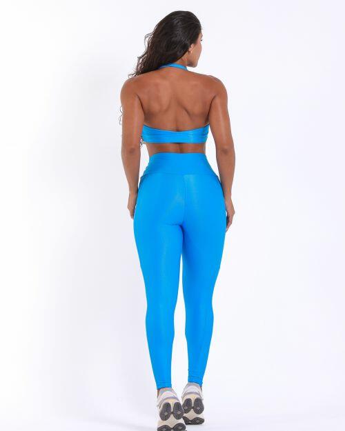 Conjunto Calça Básica Bolso Compressão + Top Jhully