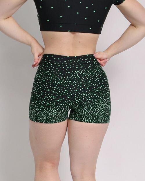 Short B�sico C�s Fino Degrad� Estrelas