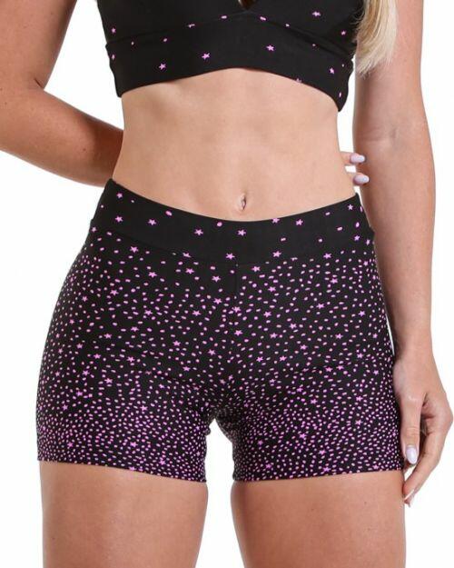 Short B�sico C�s Fino Degrad� Estrelas
