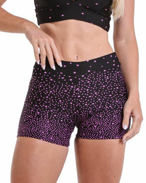 Short B�sico C�s Fino Degrad� Estrelas