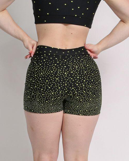 Short B�sico C�s Fino Degrad� Estrelas