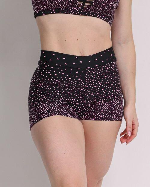 Short B�sico C�s Fino Degrad� Estrelas