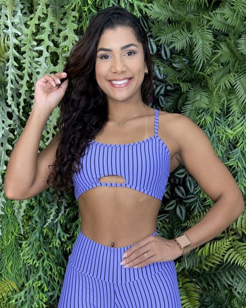 Top Helena Listrado Preto