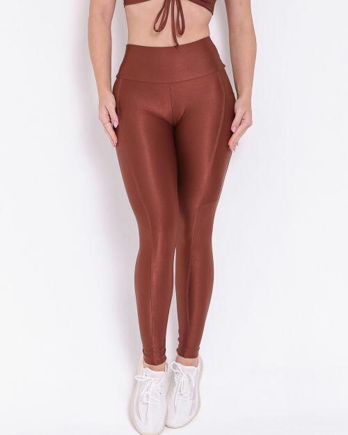 Cal�a Legging B�sica Bolso Compress�o