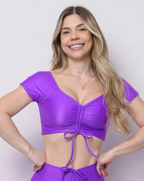 Top Manguinha Compressão