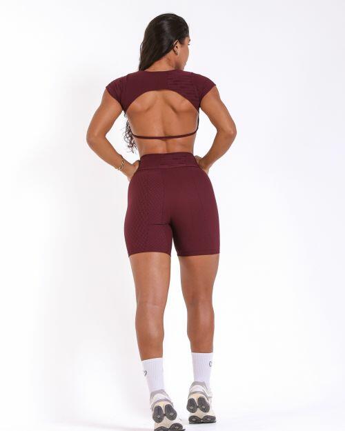 Conjunto Short Bermuda Jacquard Comfy + Top Cleo