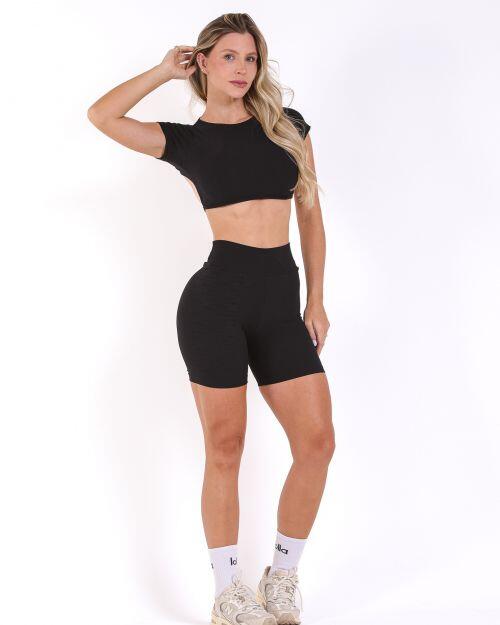 Conjunto Short Bermuda Jacquard Comfy + Top Cleo