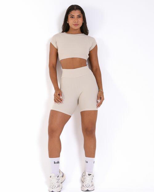 Conjunto Short Bermuda Jacquard Comfy + Top Cleo