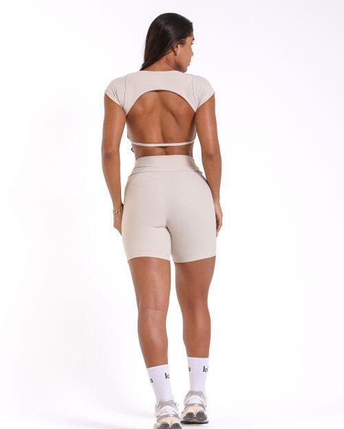 Conjunto Short Bermuda Jacquard Comfy + Top Cleo