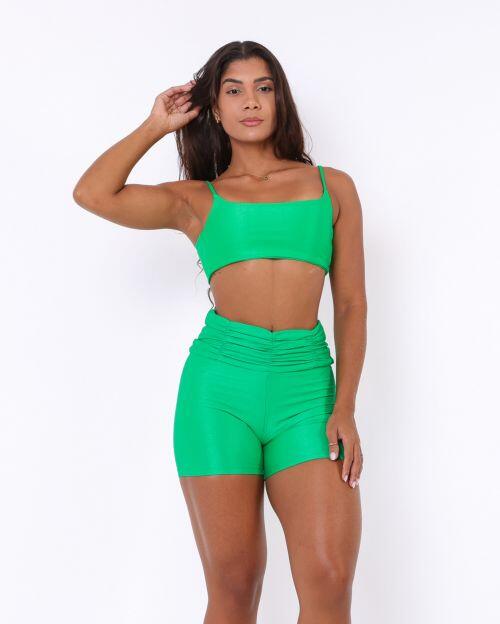 Conjunto Short B�sico C�s Franzido Compress�o + Top Ju