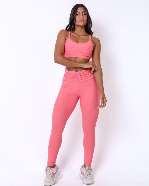 Conjunto Cal�a B�sica C�s Franzido Light + Top Lu
