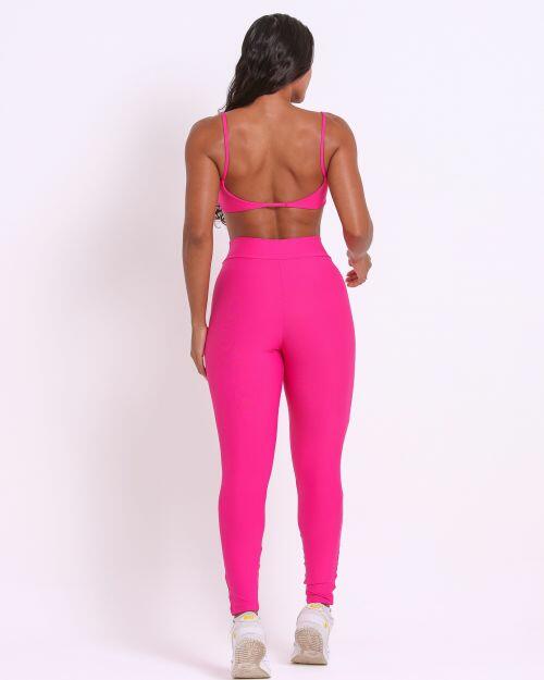 Conjunto Cal�a Legging B�sica C�s Cruzado Light + Top Ju