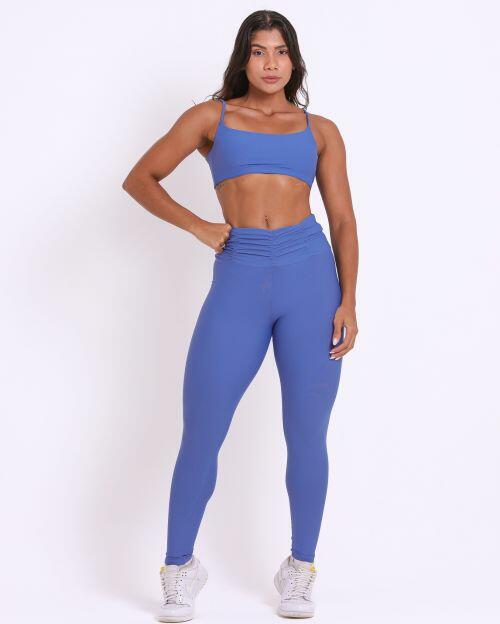 Conjunto Cal�a B�sica C�s Franzido Light + Top Ju