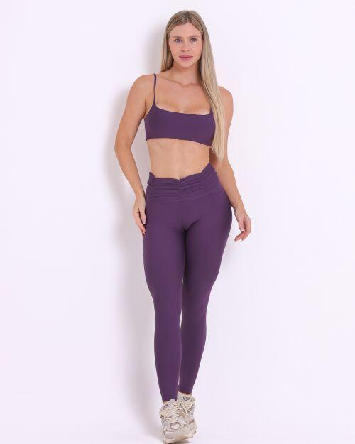 Conjunto Cal�a B�sica C�s Franzido Light + Top Ju