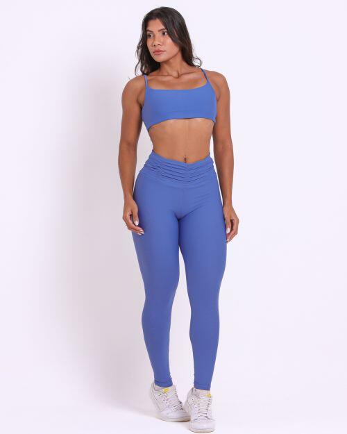 Conjunto Cal�a B�sica C�s Franzido Light + Top Ju