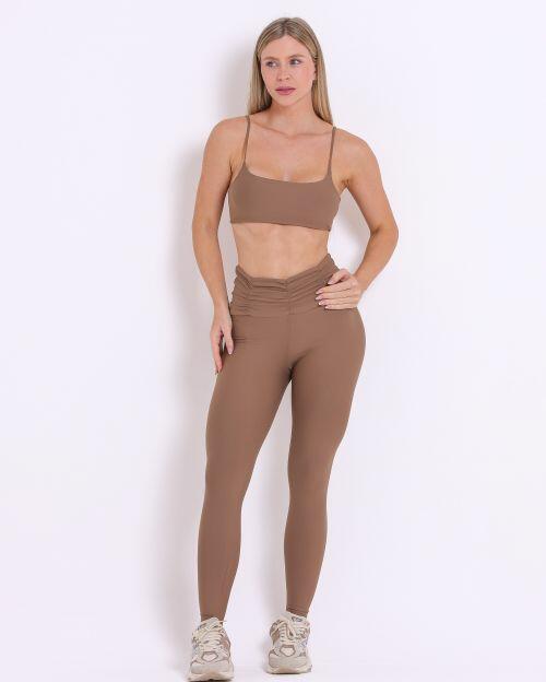 Conjunto Cal�a B�sica C�s Franzido Light + Top Ju