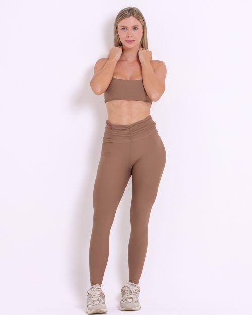 Conjunto Cal�a B�sica C�s Franzido Light + Top Ju