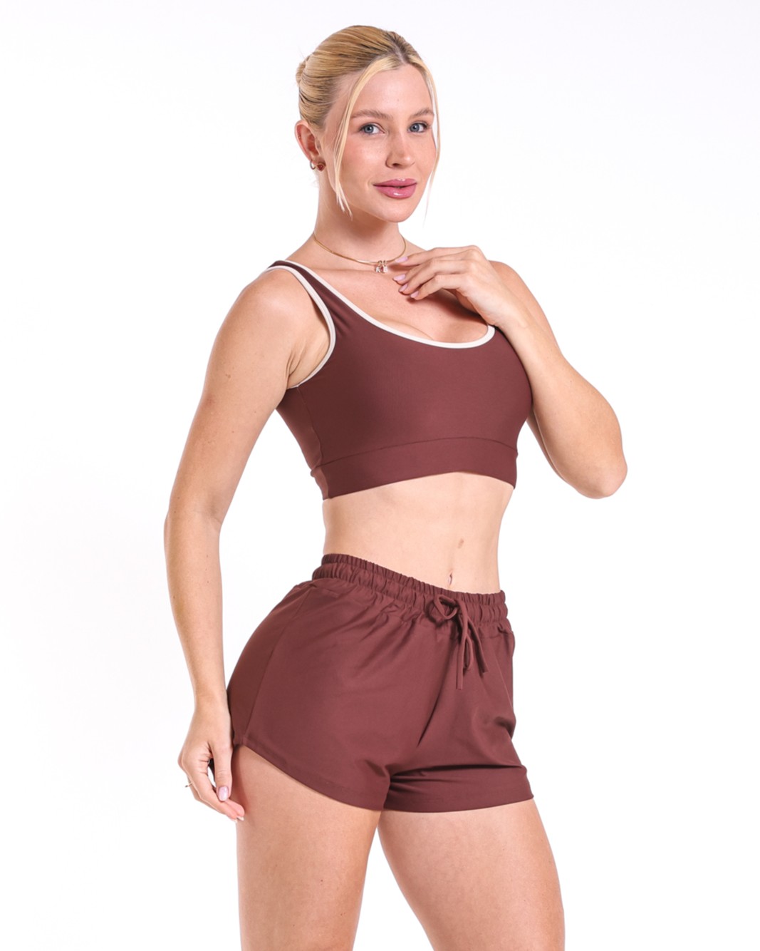 Conjunto Short Boxer Basic Light + Top Scandal