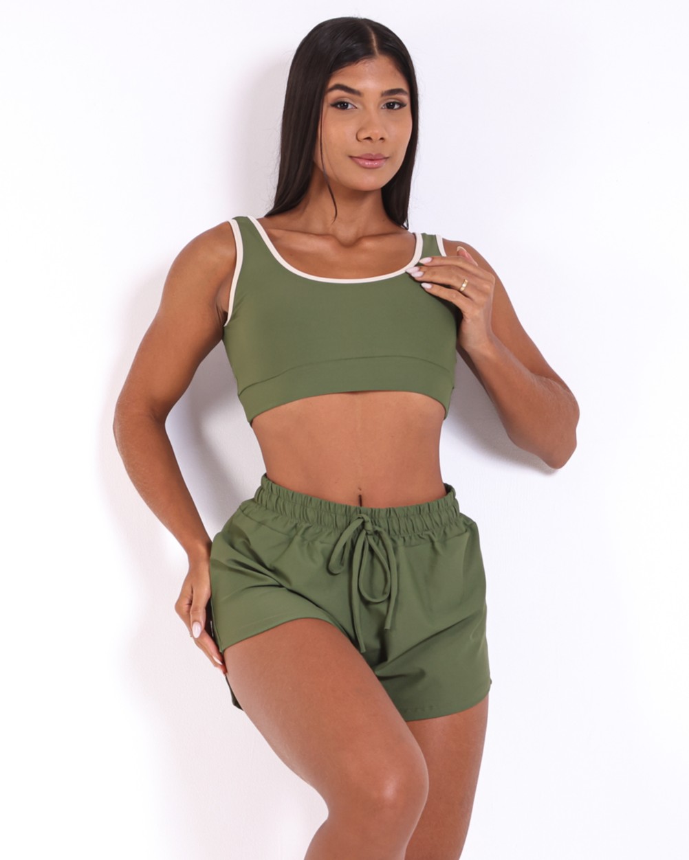 Conjunto Short Boxer Basic Light + Top Scandal