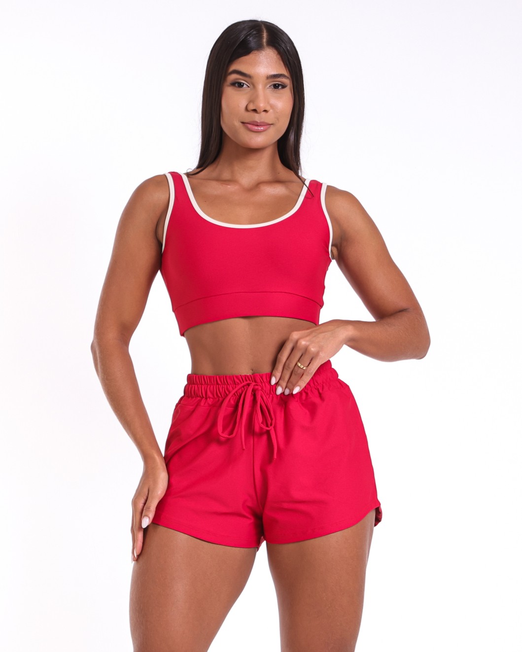 Conjunto Short Boxer Basic Light + Top Scandal