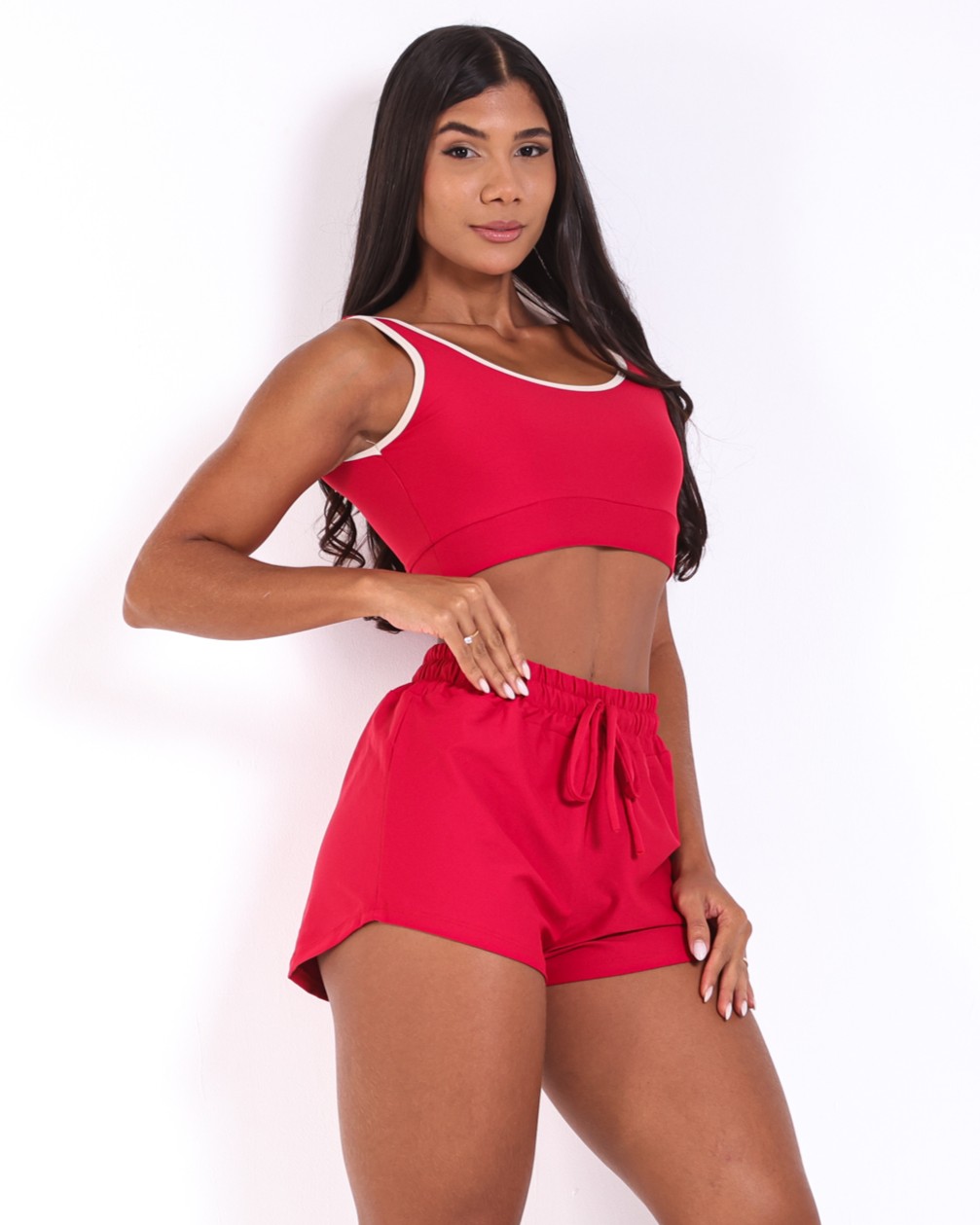 Conjunto Short Boxer Basic Light + Top Scandal