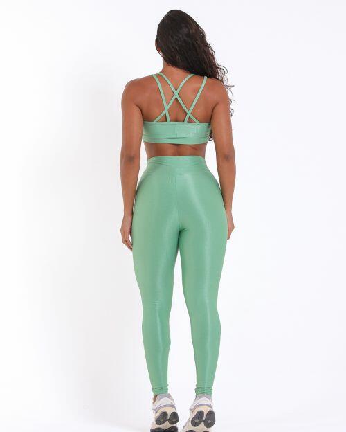 Conjunto Cal�a Legging B�sica Compress�o + Top Vivi