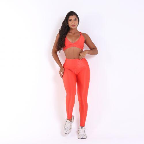 Conjunto Cal�a Legging B�sica Compress�o + Top Vivi