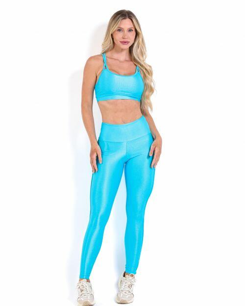 Conjunto Cal�a Legging Empina Vivo C�s Reto Compress�o + Top Lu