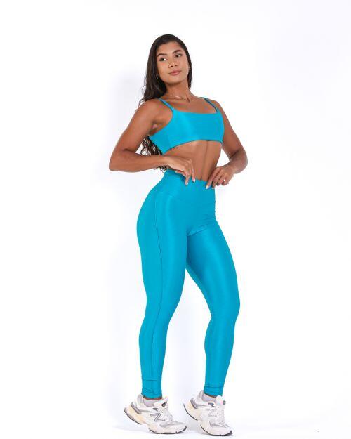 Conjunto Cal�a Legging Empina Vivo C�s Reto Compress�o + Top Ju