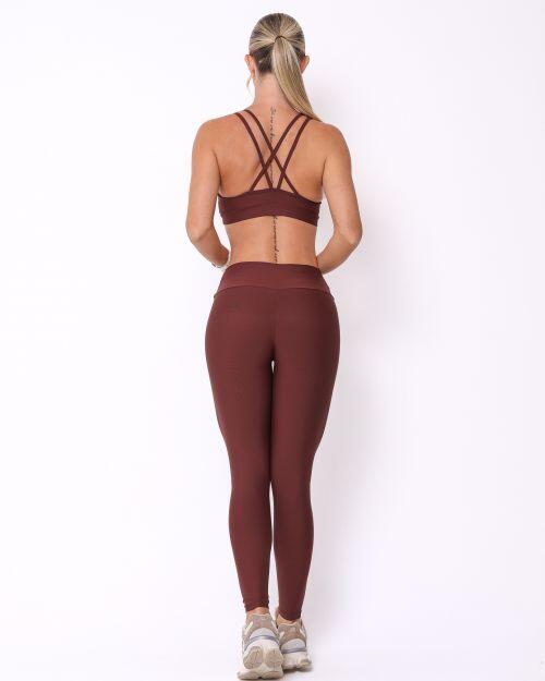 Conjunto Calça Legging Básica Light + Top Lu