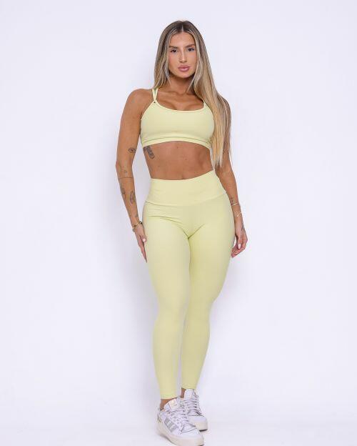 Conjunto Calça Legging Básica Light + Top Lu
