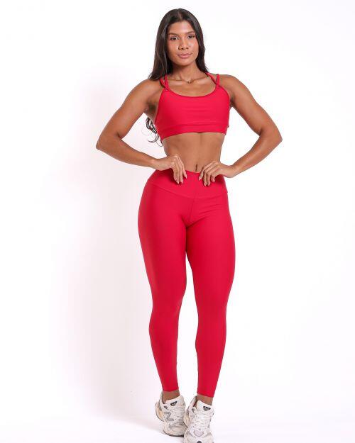 Conjunto Calça Legging Básica Light + Top Lu