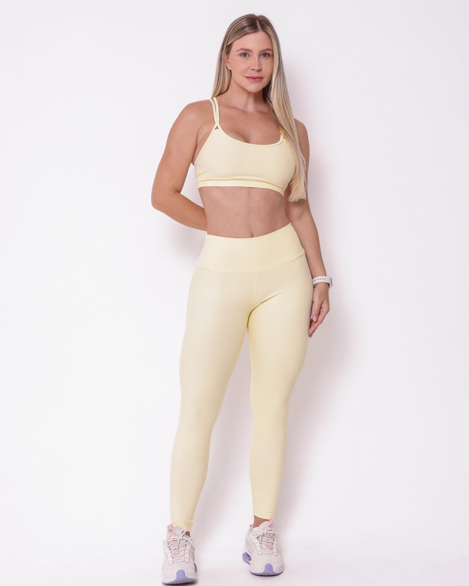 Conjunto Calça Legging Básica Light + Top Lu