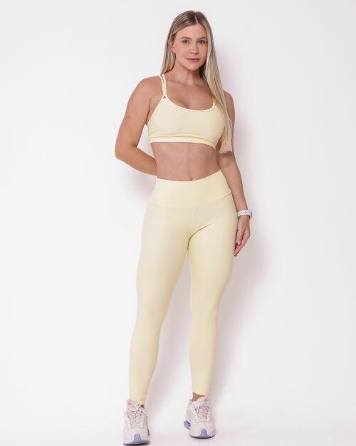 Conjunto Cal�a Legging B�sica Light + Top Lu