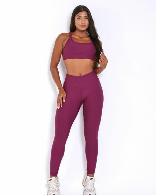 Conjunto Calça Legging Básica Light + Top Lu